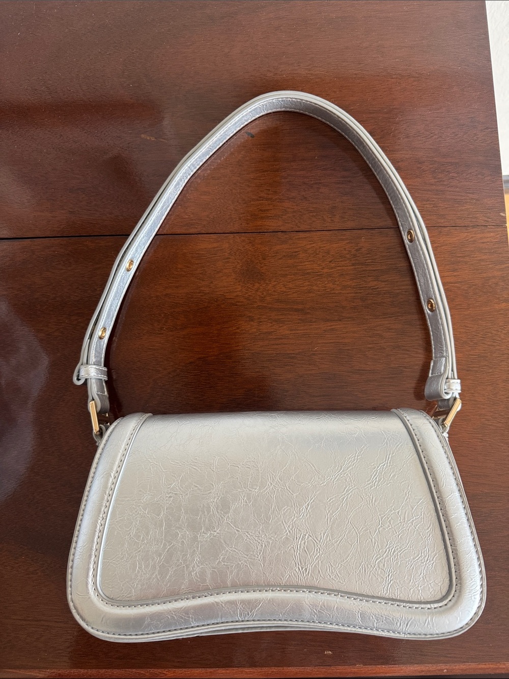 Silver WomenBag Shoulder Purse - Unbranded